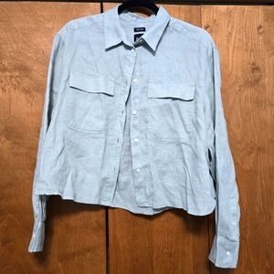 Gap Crop Linen Shirt